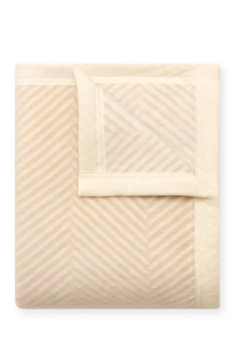 Harborview Herringbone Cream Mini Blanket